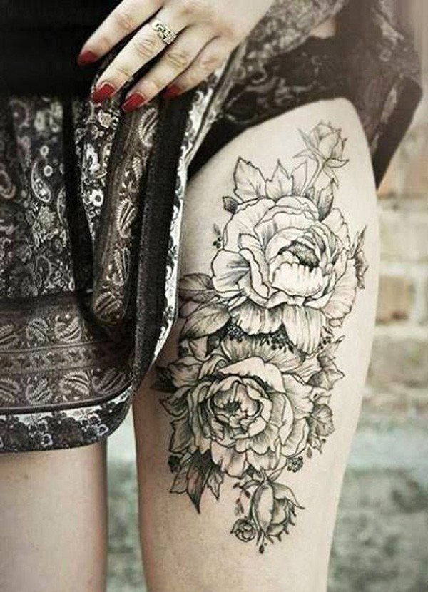 45 Most Beautiful Peony Tattoo Designs | Incredible Snaps