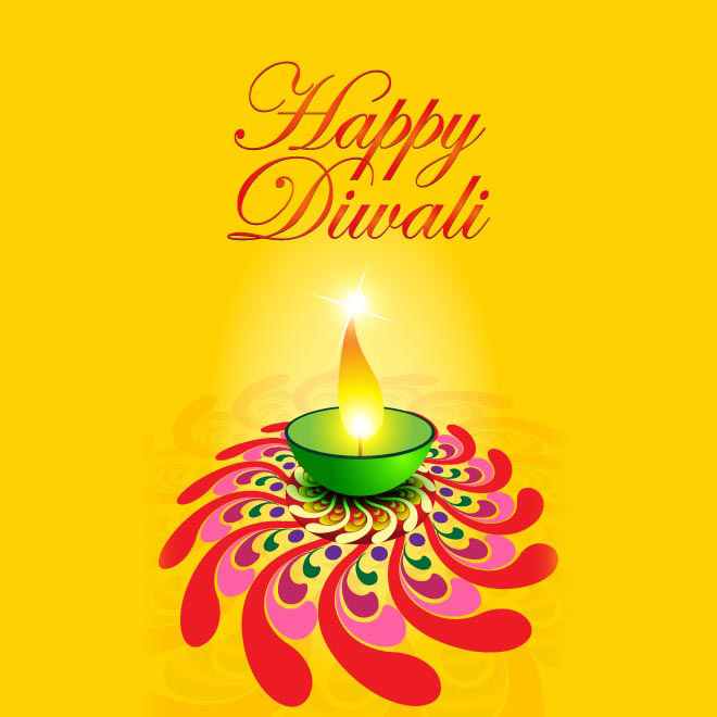 30 Beautiful and Colorful Diwali Greeting card Designs ...