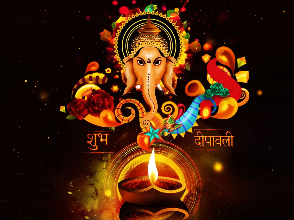 30 Beautiful and Colorful Diwali Greeting card Designs ...