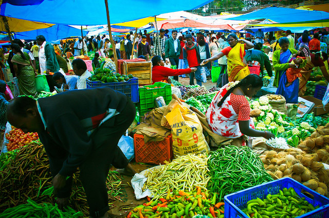 india vegetable market