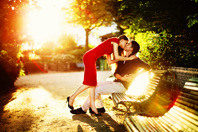 kiss in Paris by Kristina