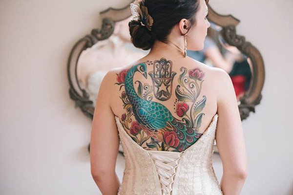 50 Outstanding Peacock tattoo designs (14)