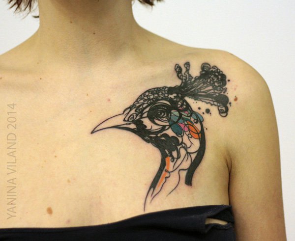 50 Outstanding Peacock tattoo designs (20)