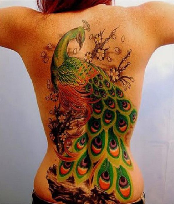 50 Outstanding Peacock tattoo designs (29)