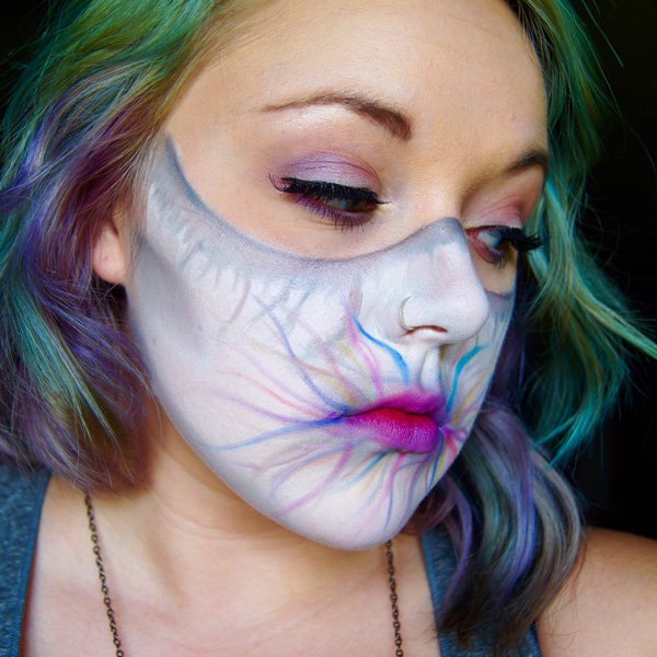 Creative and colorful Halloween makeup (23)