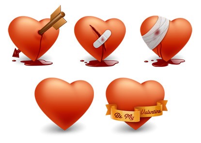 Valentines Day icons 1