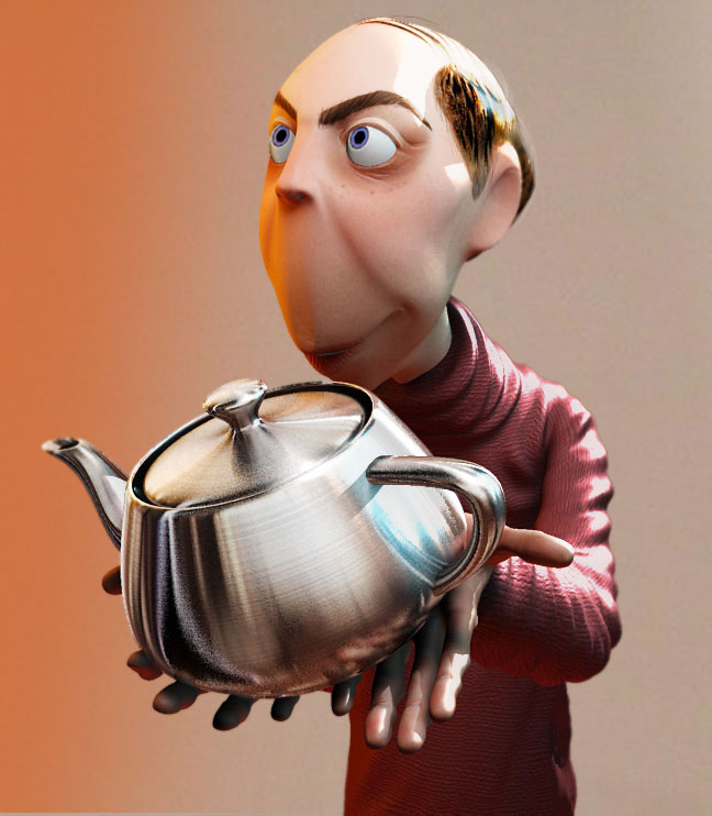 3d-character-design Jones teapot - By AlanCamara
